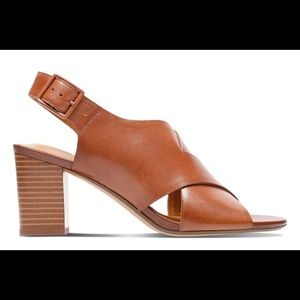 Clarks Brown Deva Janie Crisscross Sandals
